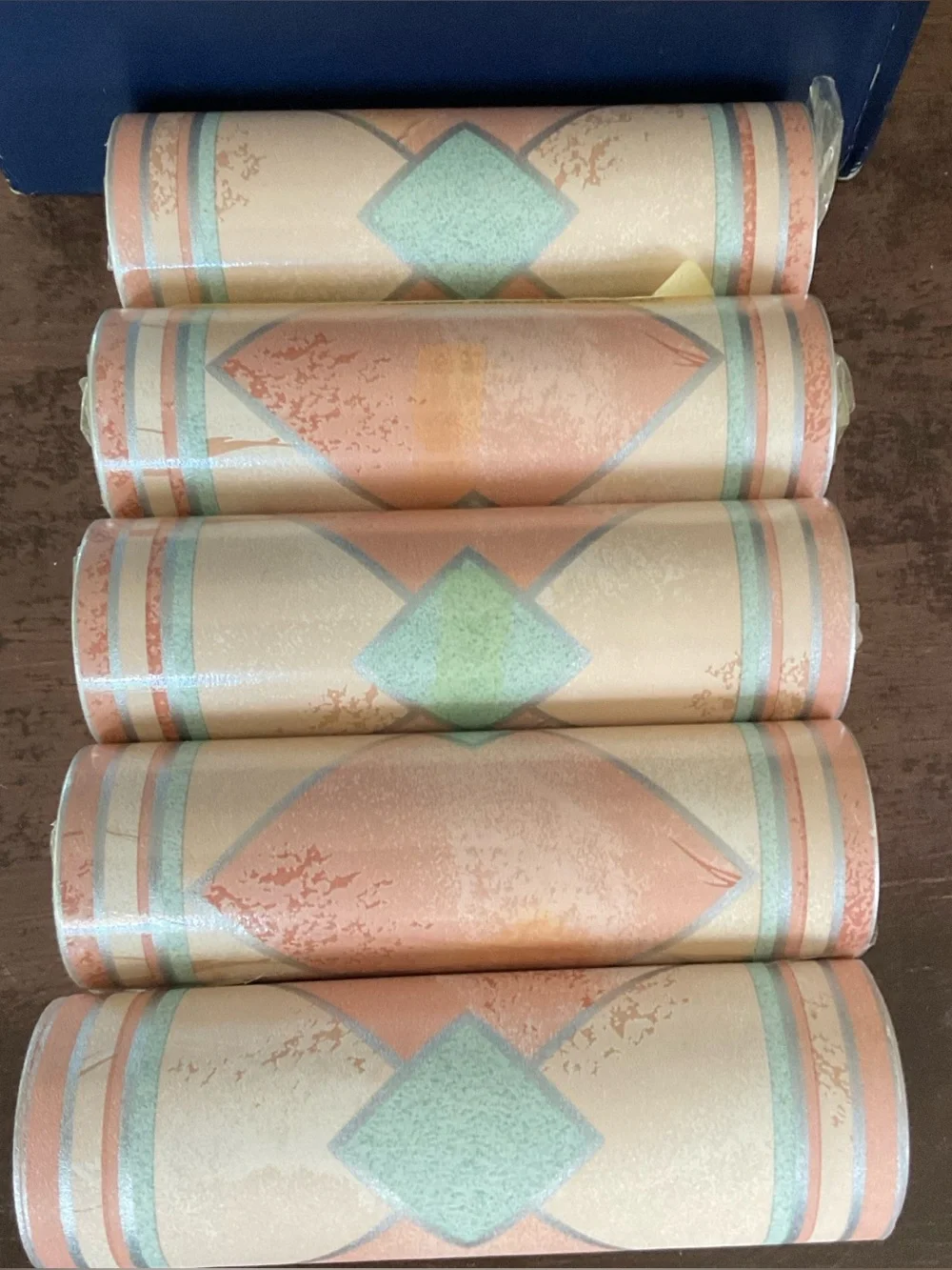 1990’s Southwestern Style Wallpaper 5 Roll Set New