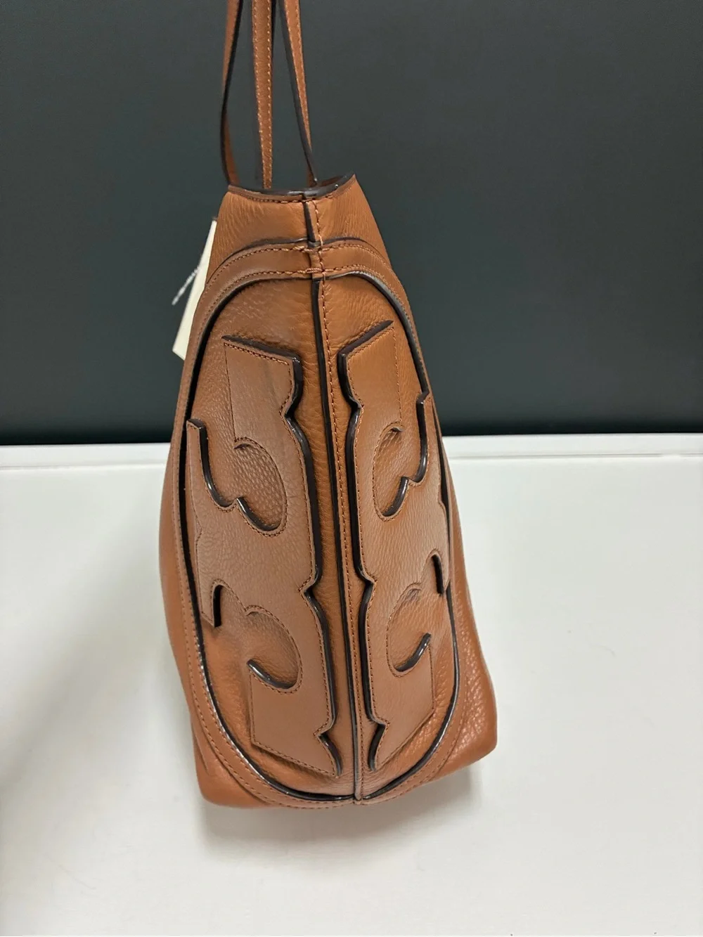 Tory Burch Pebbled Leather Tote Bag