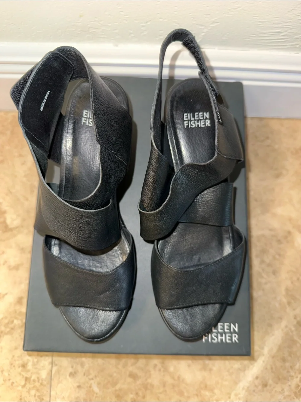 Eileen Fisher sculpted wedge