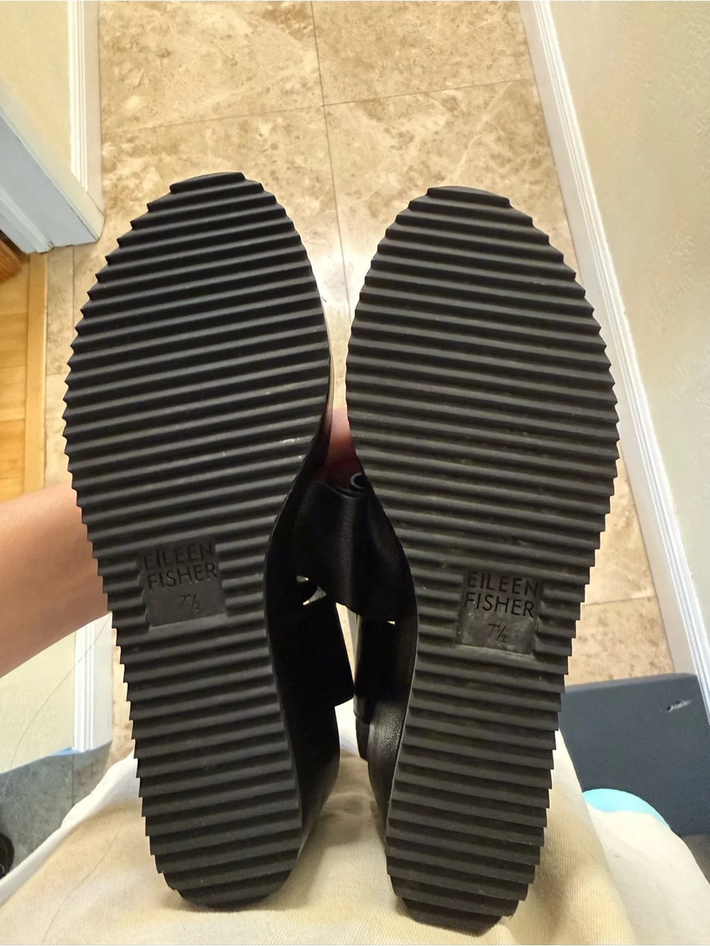 Eileen Fisher sculpted wedge