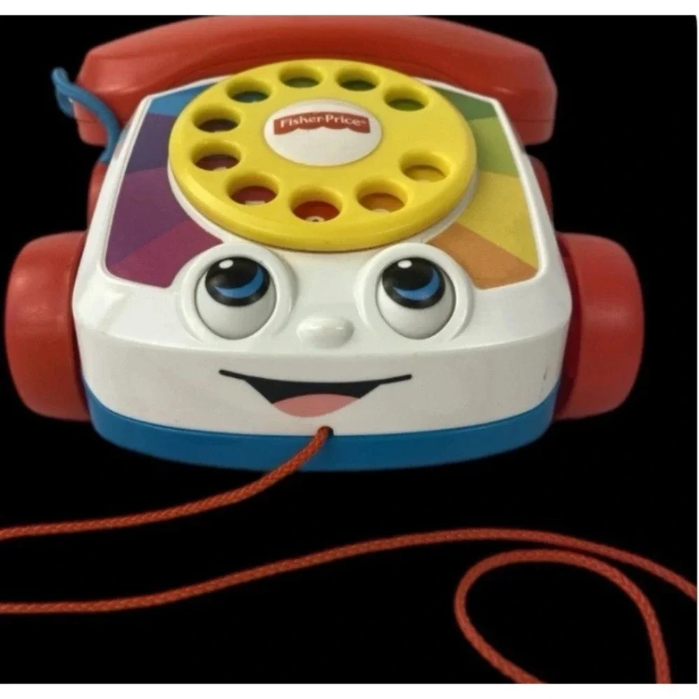 Fisher-Price Chatter Telephone Kids Multicolor Pull Toy Rotary Dial Classic