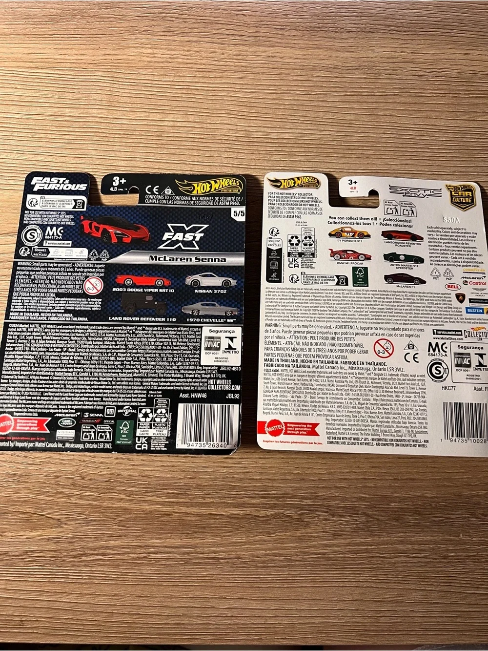 Hot Wheels Premium McLaren F1 & Senna Lot Real Riders Car Culture F&F