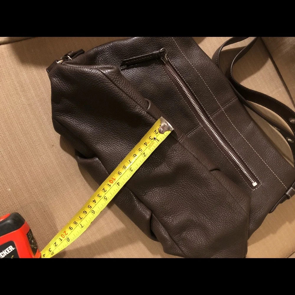 Coach Women's Dark Brown Leather Shoulder Bag