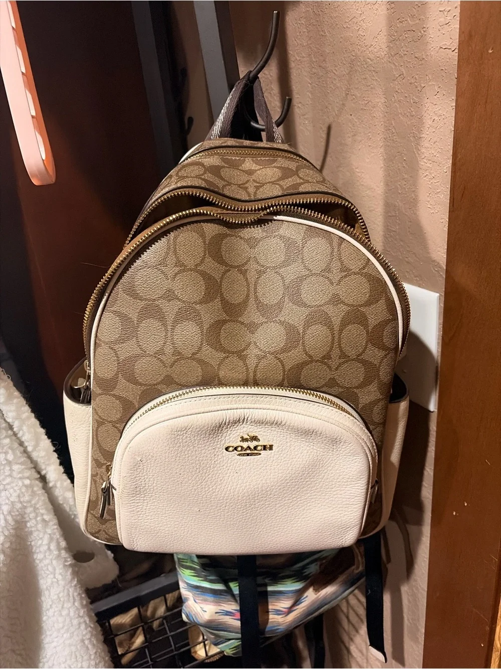 Coach compact backpack