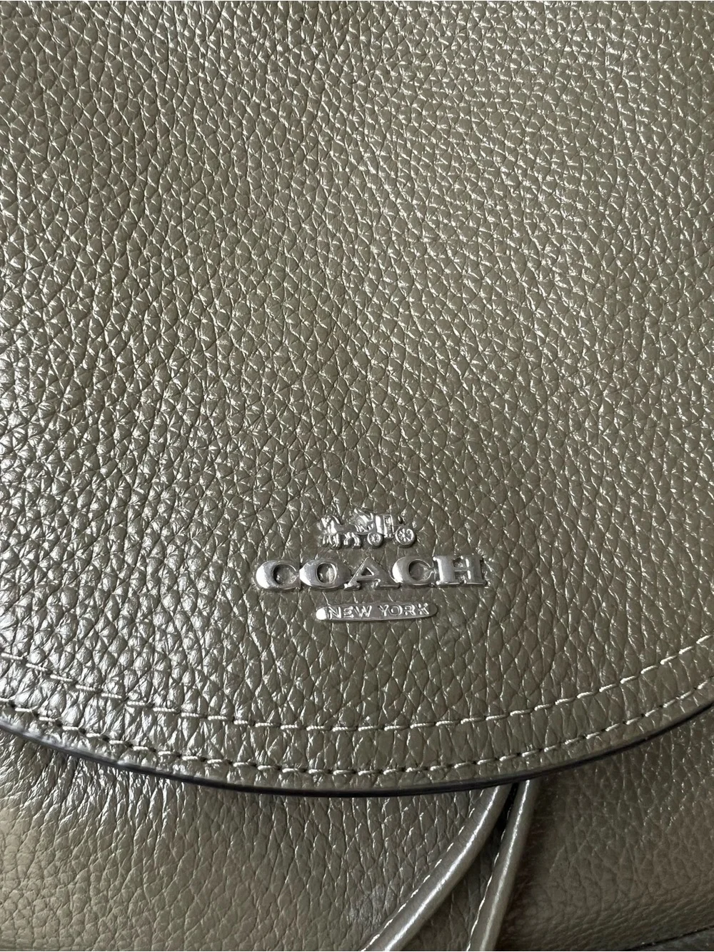 Coach pebbled leather