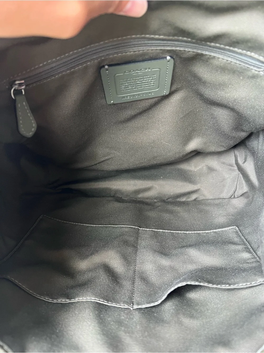 Coach pebbled leather