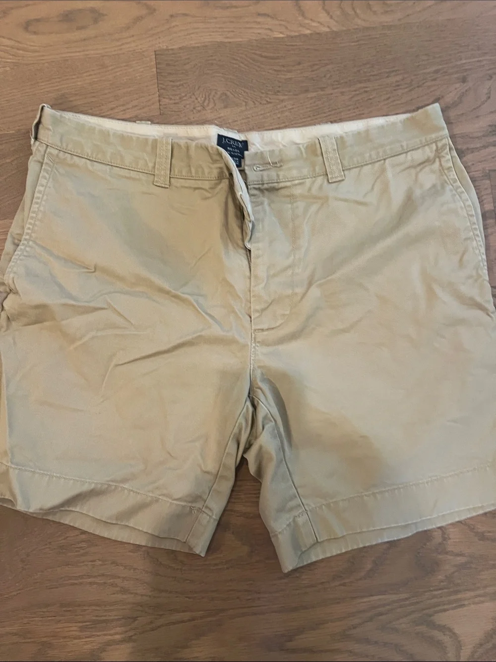 J. Crew Tan Flat Front Chino Shorts