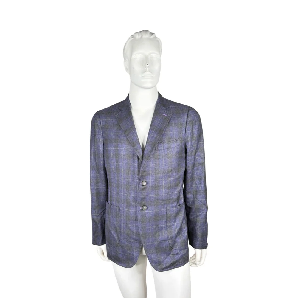 Scott McClelland for Isaia Men's Plaid Wool Sport Coat Sz. 45R