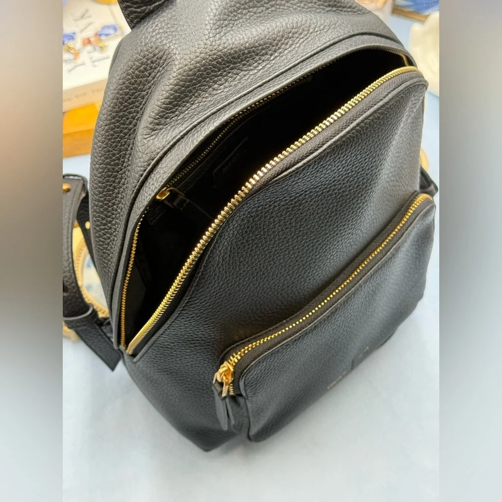🆕 OROTON 🧿 NWOT Lilly Small Backpack, Black Leather