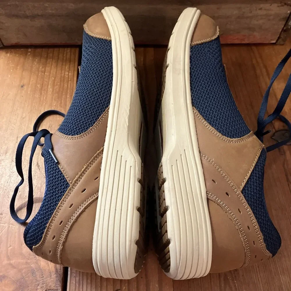 Orthofeet Tabor 20215 Shoes Mens 10.5 Blue Mesh Orthopedic Comfort Walking