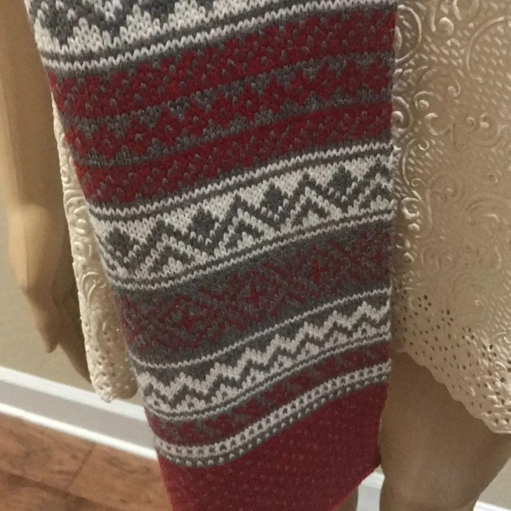 ‎Banana Republic Red Gray Scarf