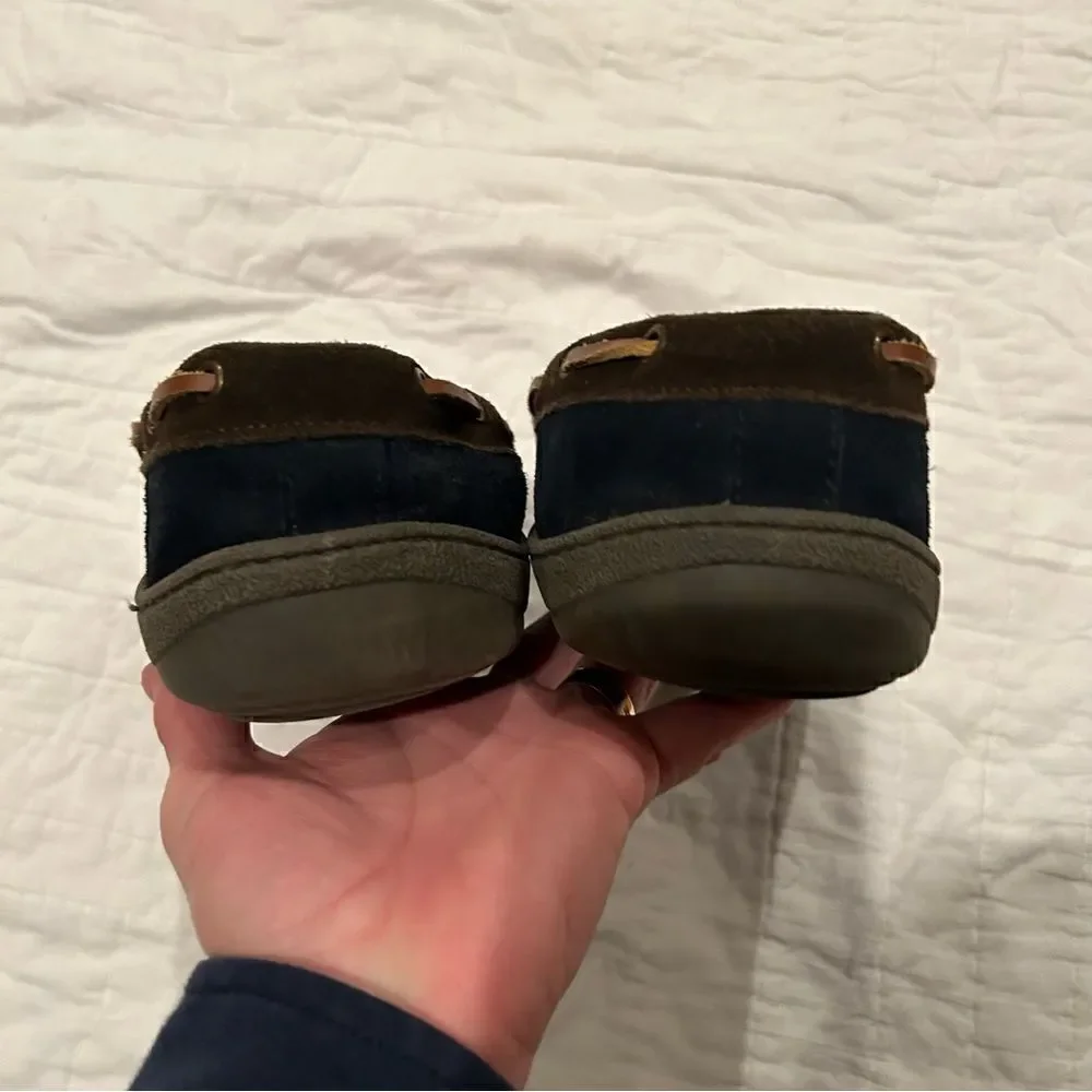 Clark’s men Sherman slippers EUC size 10 suede upper rubber bottoms