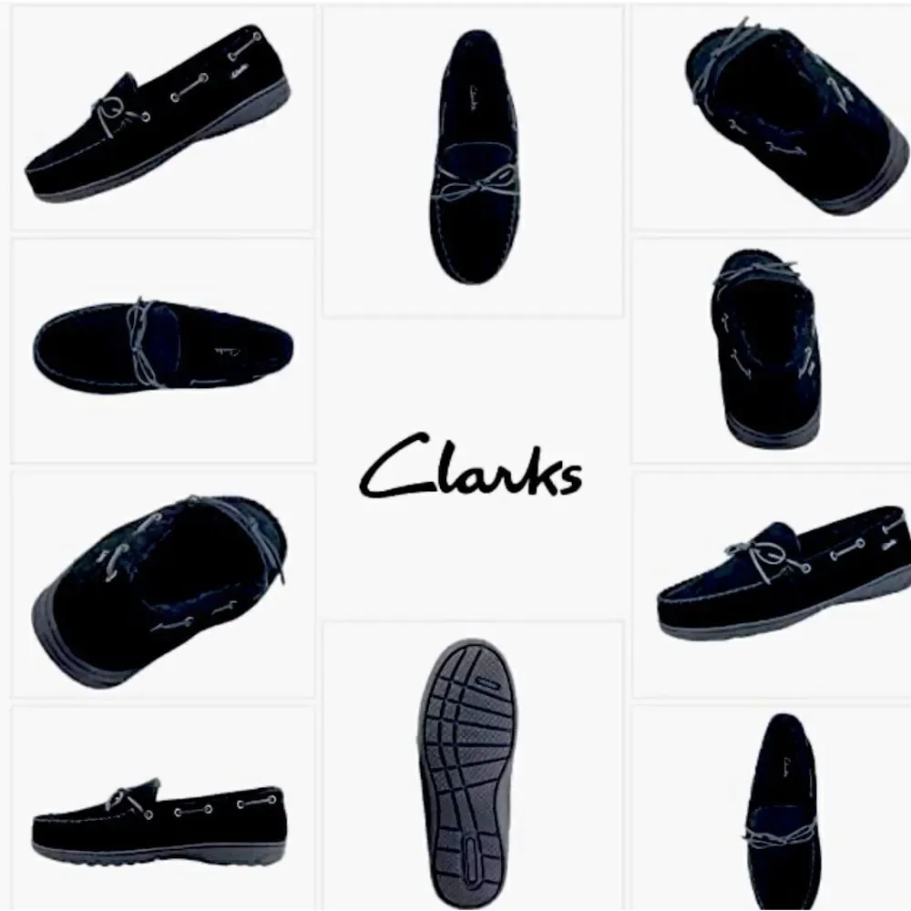 Clark’s men Sherman slippers EUC size 10 suede upper rubber bottoms