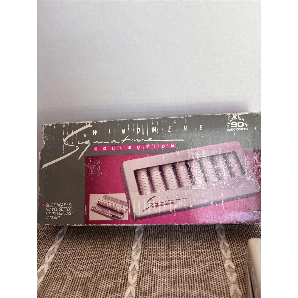 Windmere‎ Signature Collection Travel 8 Electric Curlers Hot Rollers 4 Clips VTG
