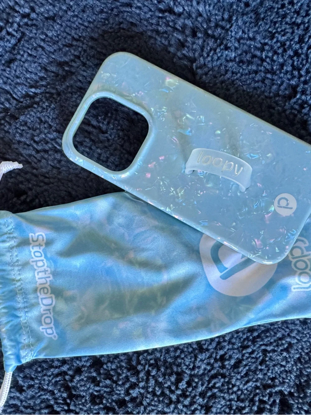 Assorted Blue iPhone 15 Pro Loopy Cases