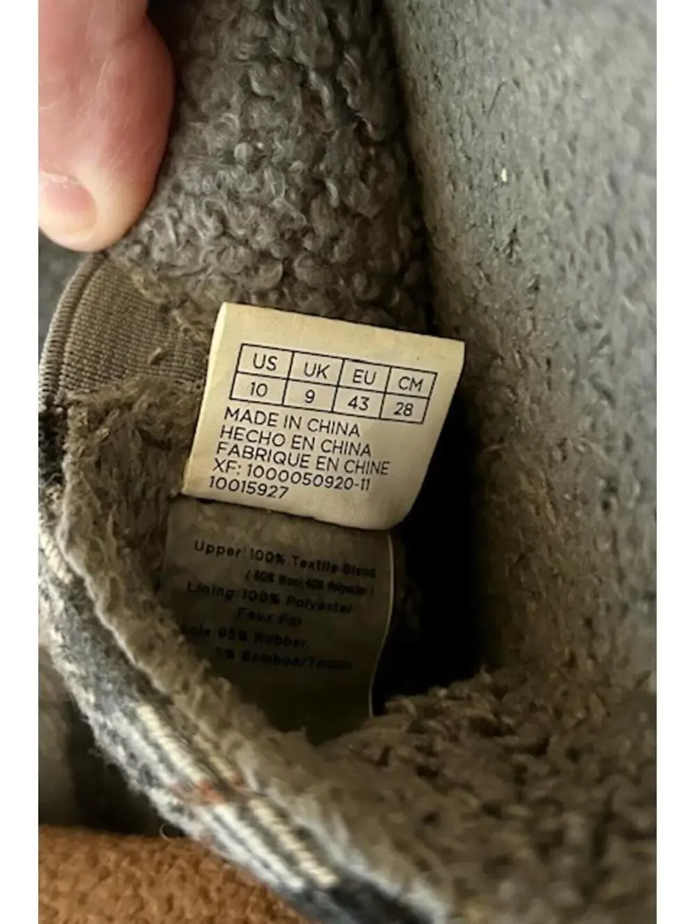 TOMS Plaid Slip-On Slippers Size 10 US