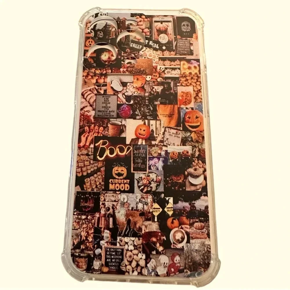 New Aesthetic Phone Case For iPhone 13PRO Retro Boo Case Halloween Fall Design