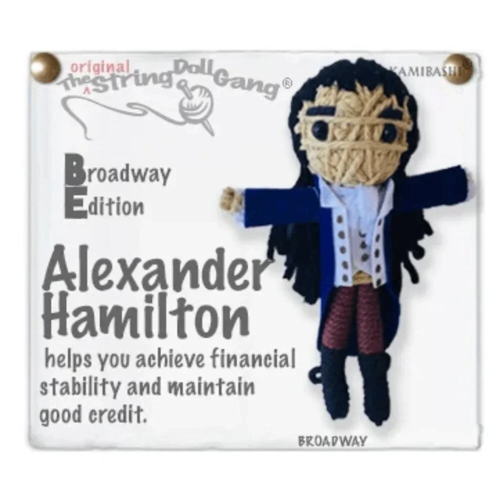 Alexander Hamilton Broadway String Doll Exclusive Edition Bag Charm and Keychain