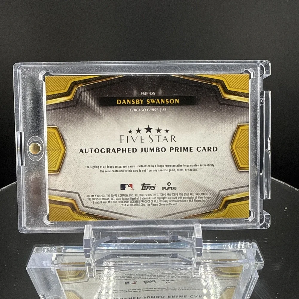 2024 Topps Five Star Jumbo Prime Blue /25 Dansby Swanson Auto Patch