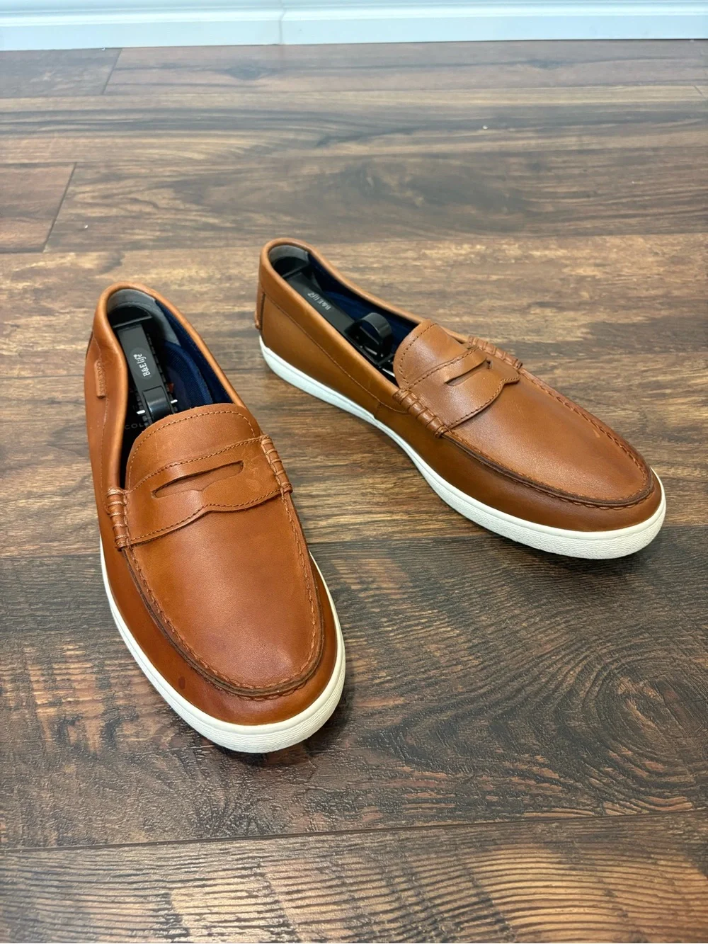 Cole Haan Men's Nantucket Leather Penny Loafers in Tan Size Preppy Nautical 11M