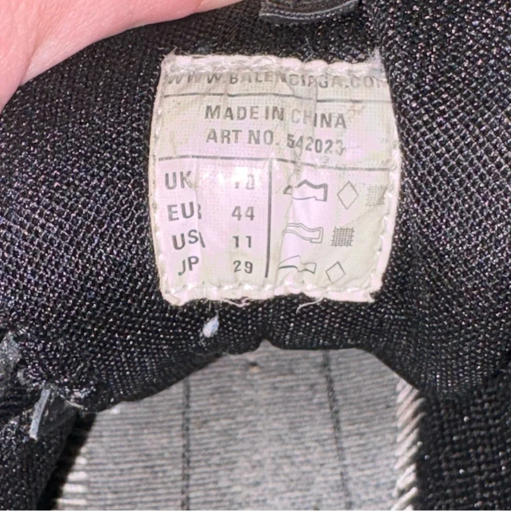 Balenciaga Black Triple S-Style Chunky Sneakers