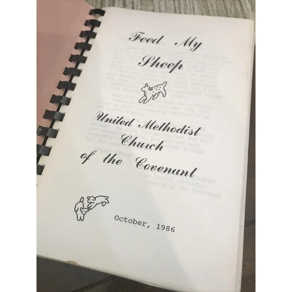 Vintage Cookbook Feed My People United‎ Methodist Of The Covenant 1986