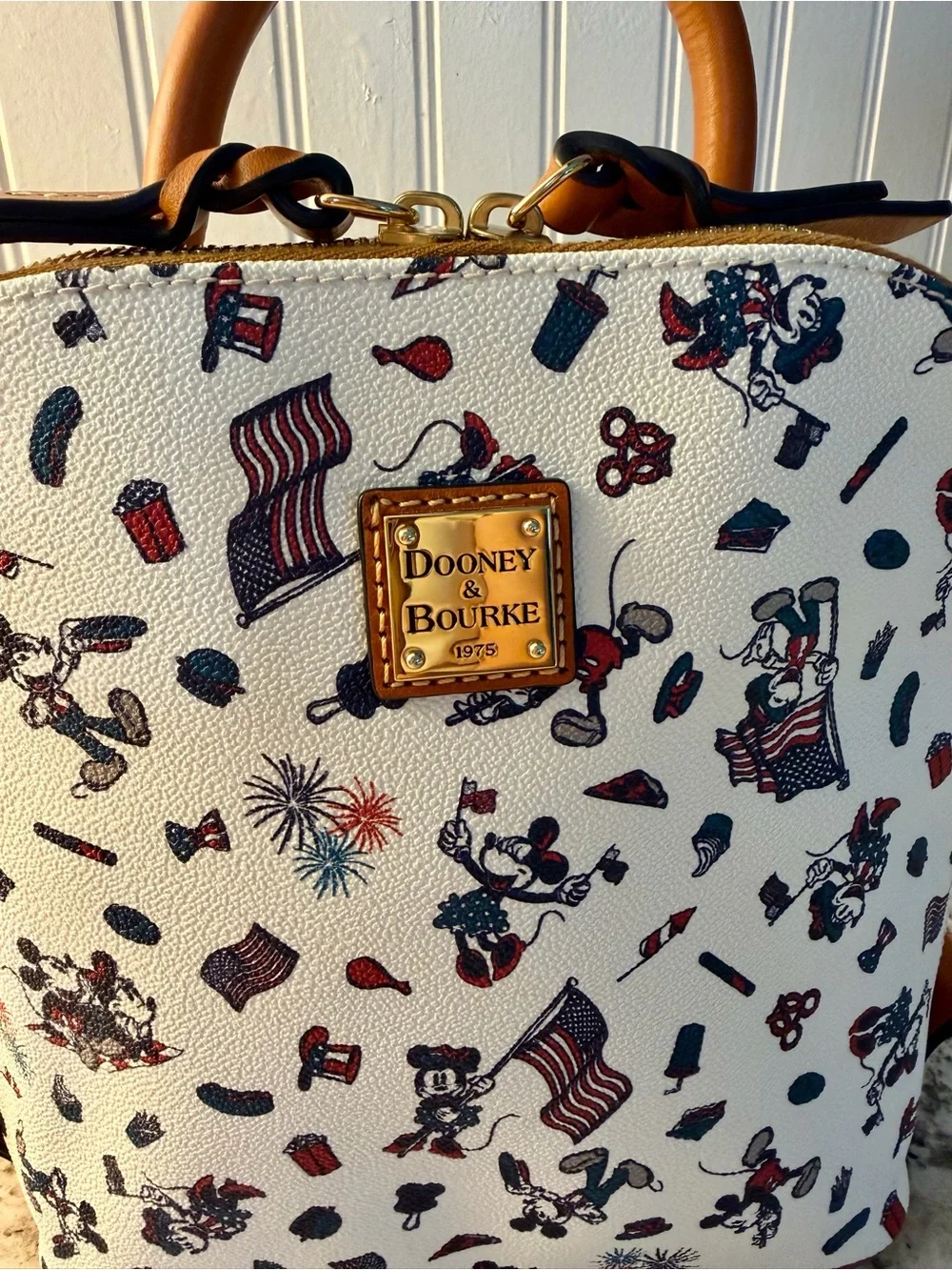 Dooney & Bourke Americana 🇺🇸 Mini Backpack Disney Mickey Patriotic Print New