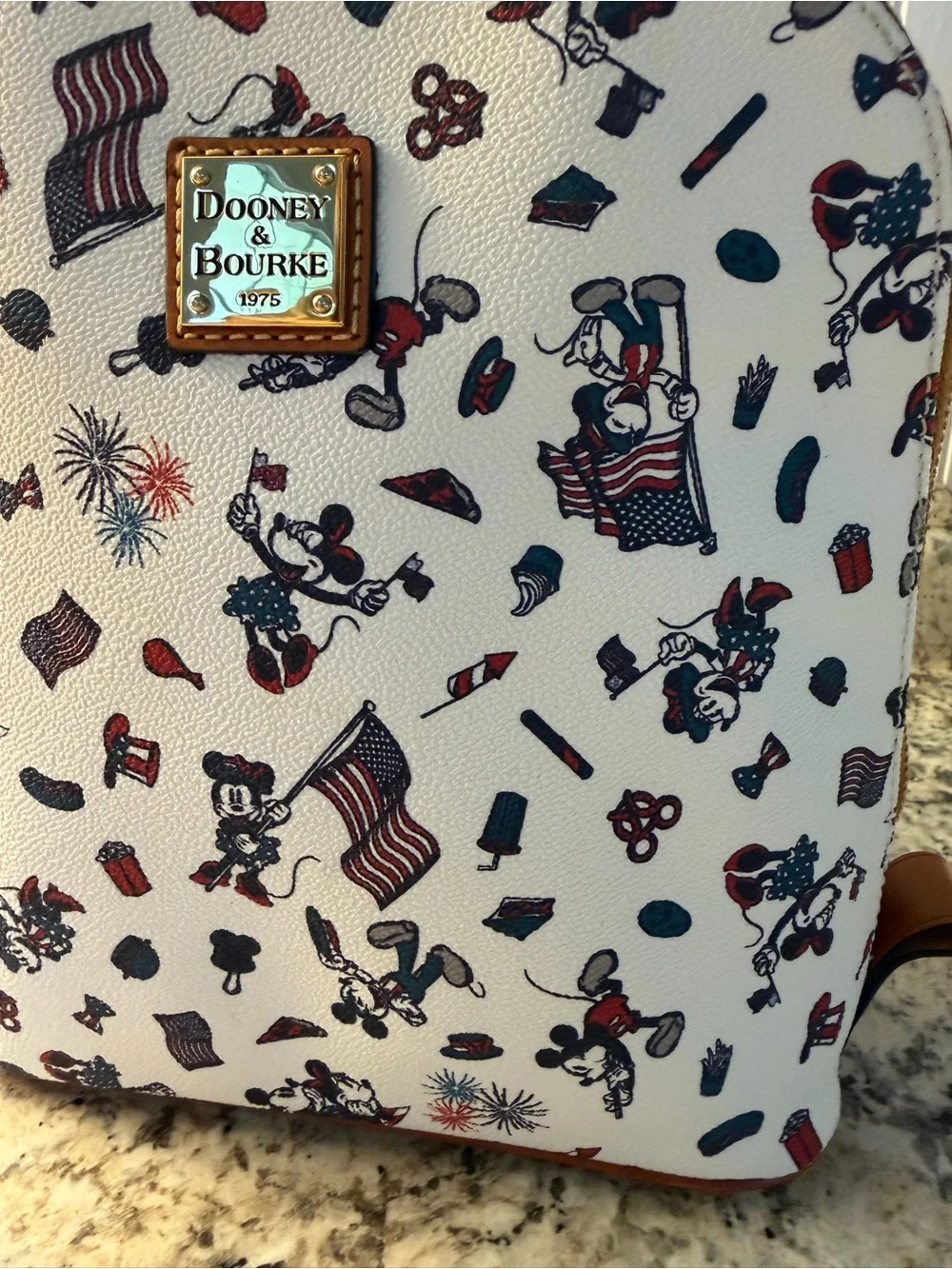 Dooney & Bourke Americana 🇺🇸 Mini Backpack Disney Mickey Patriotic Print New