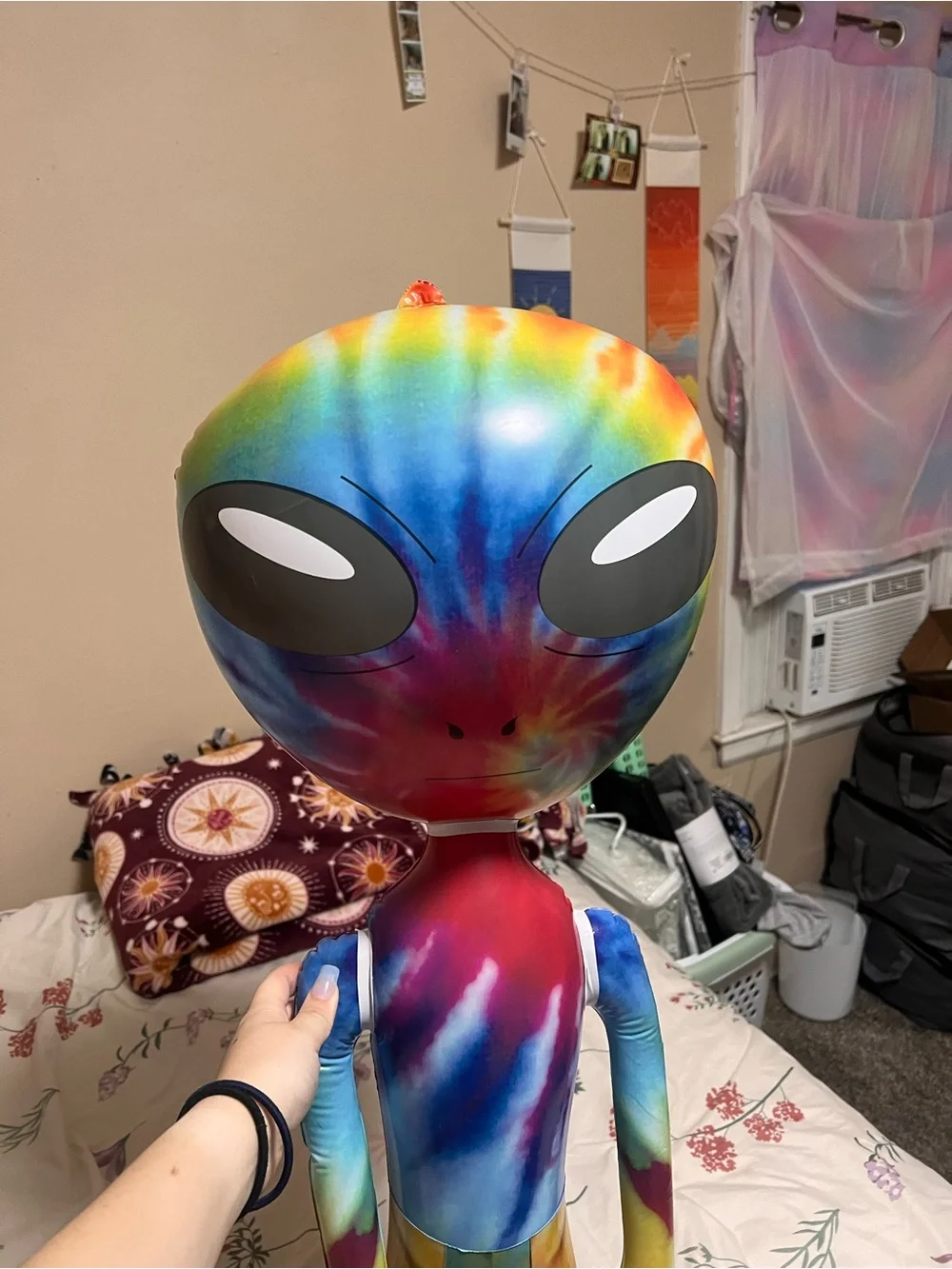 Tie-Dye Alien Plush Toy - Colorful Kids Doll