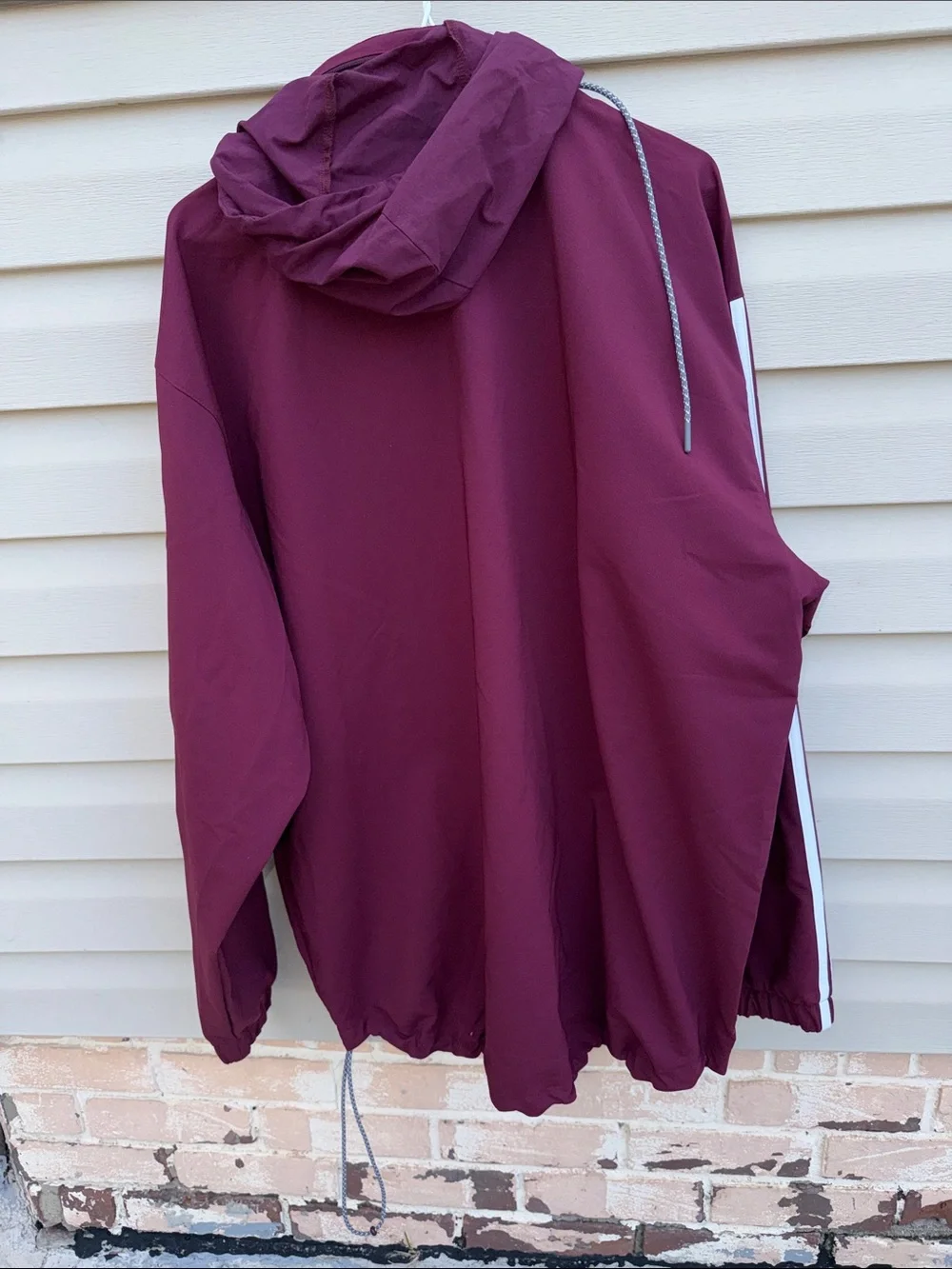 adidas hooded windbreaker