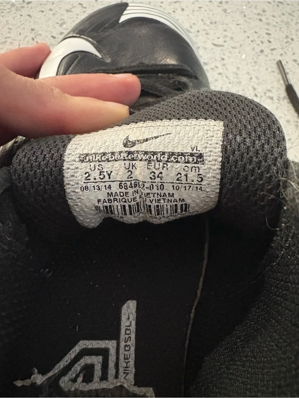 Nike black cleats