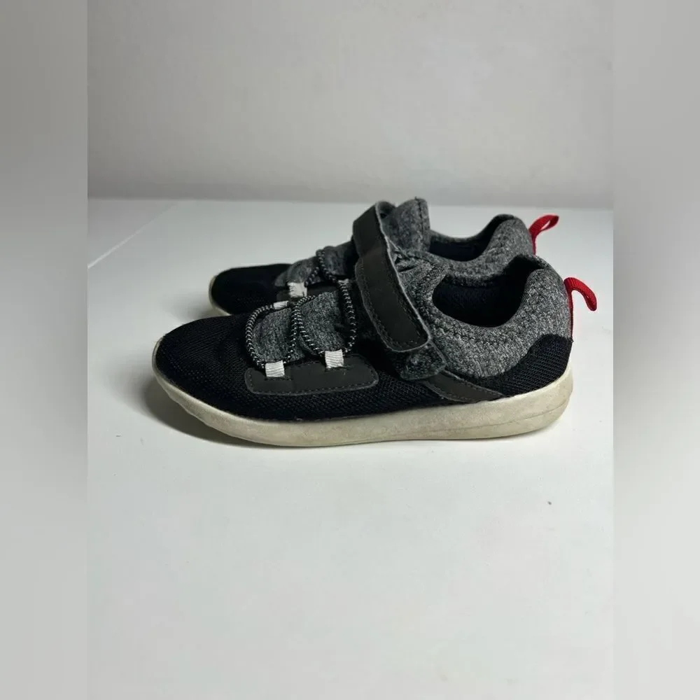 Carter's Kids Boy's Athletic Sneakers, Black, Size 12  H46K