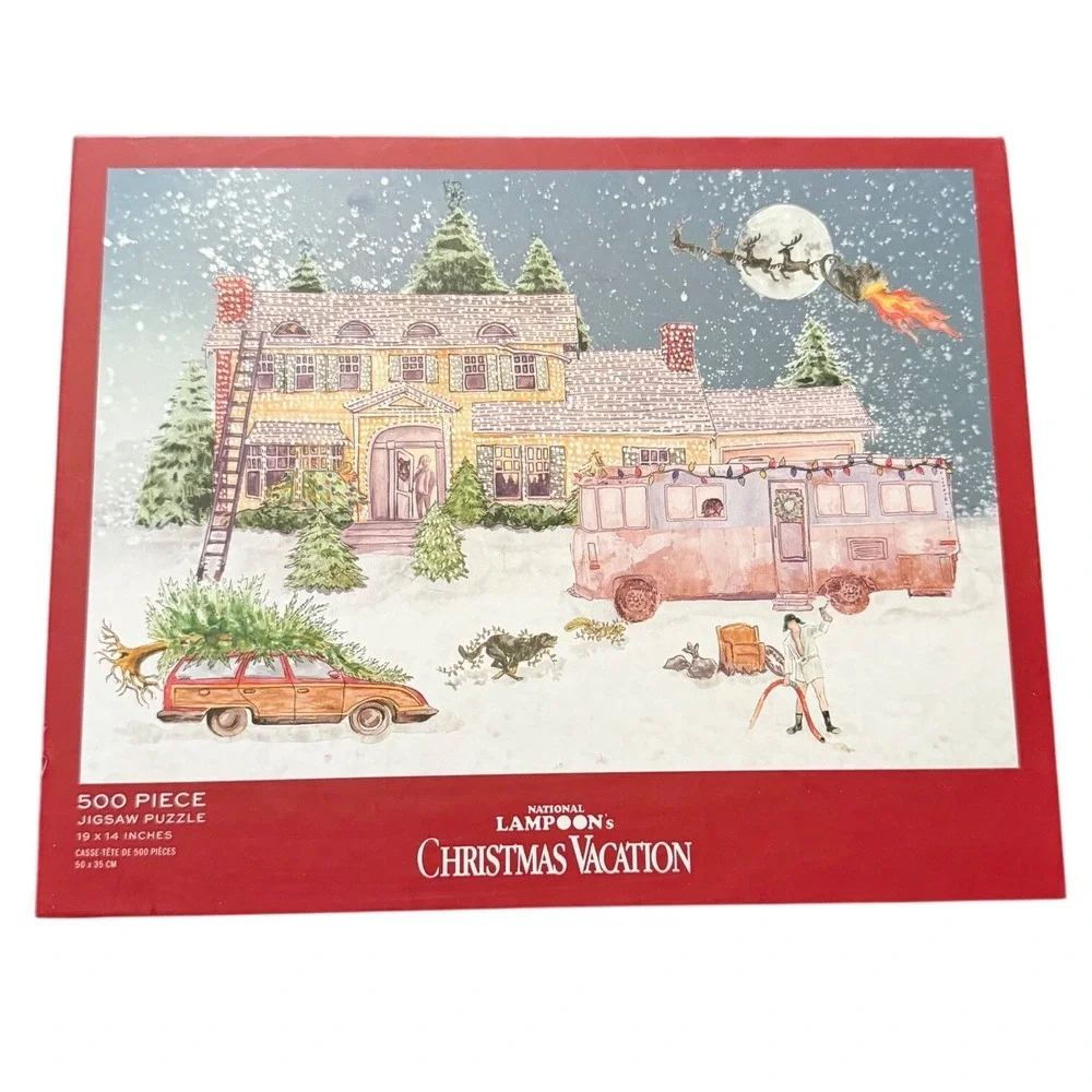 Pottery Barn National Lampoons Christmas Vacation 500 Piece Jigsaw Puzzle 19x14
