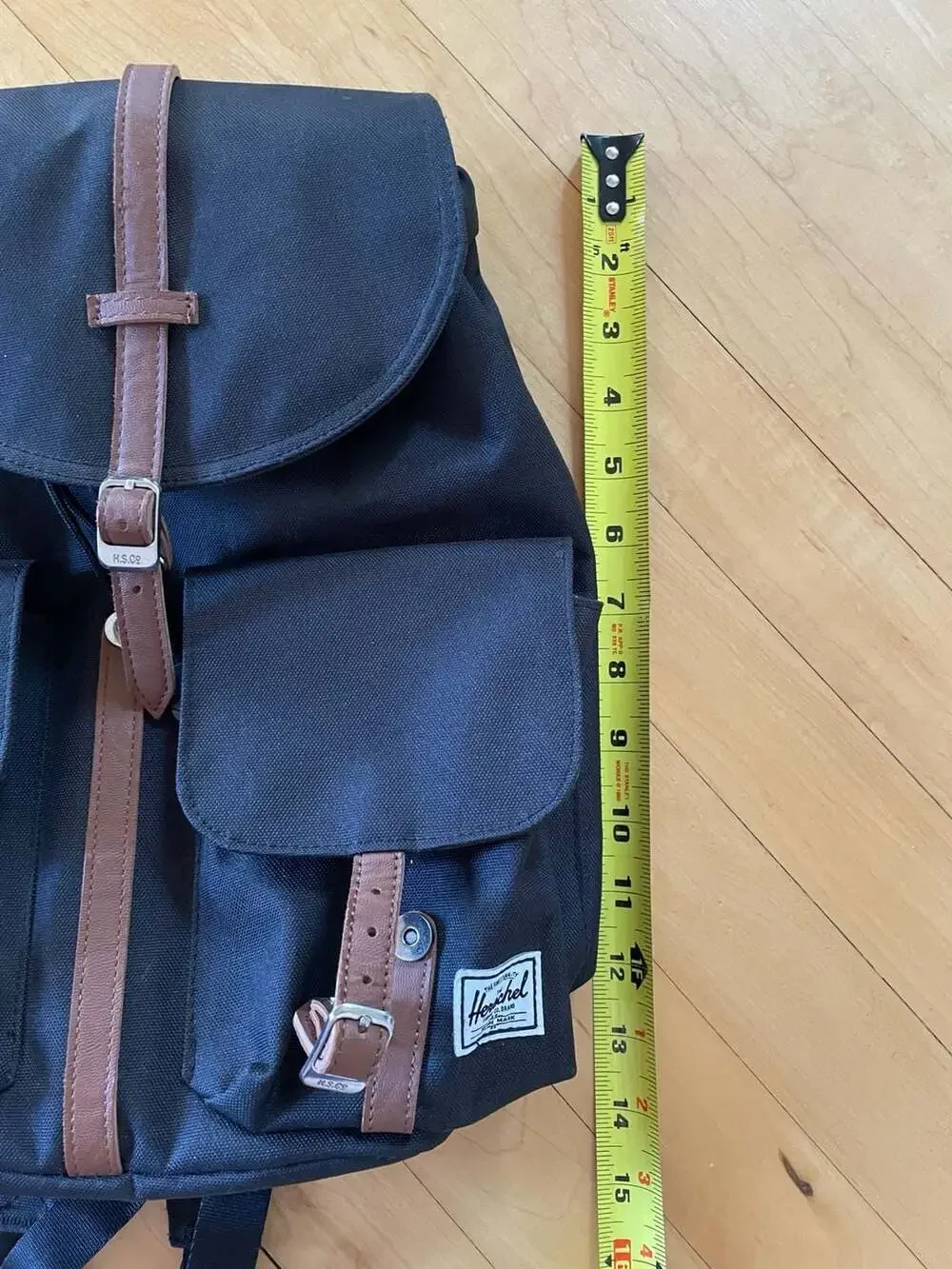 Herschel Supply Co. Dawson Backpack in Black with Tan Details