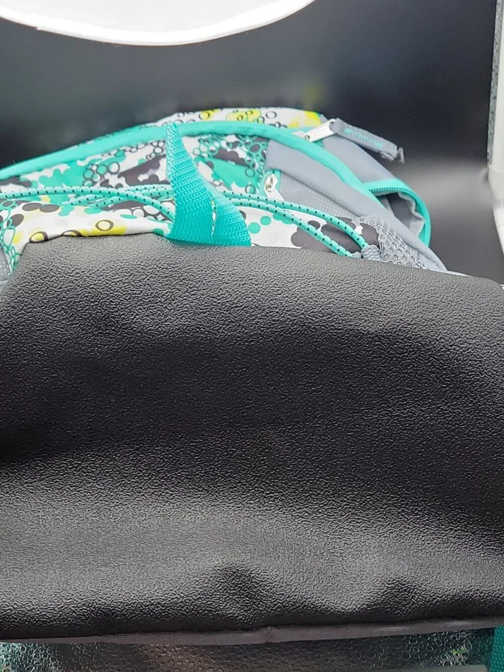 Fuel Large Backpack, Gray Teal Multicolor, Zip, Padded Straps, Pockets, School