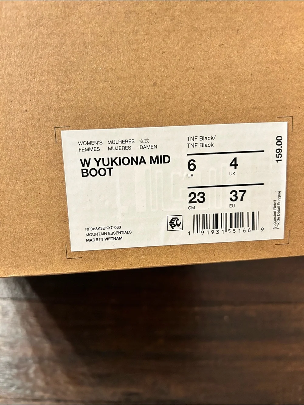 The North Face Women's Women’s Yukiona Mid Boots - Black