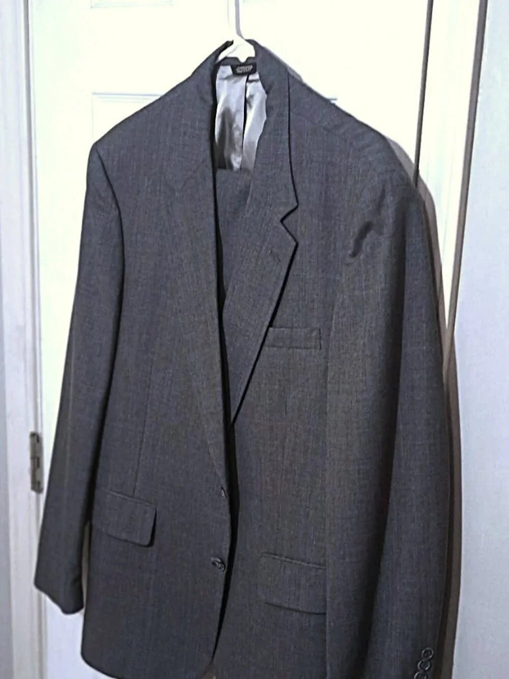 Botany 500 Men Light Grayish Blue 2 Piece Suit 44R