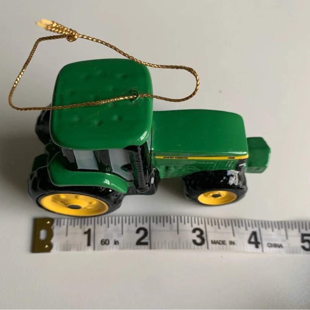Vintage Enesco John Deere Tractor Christmas Tree Ornament