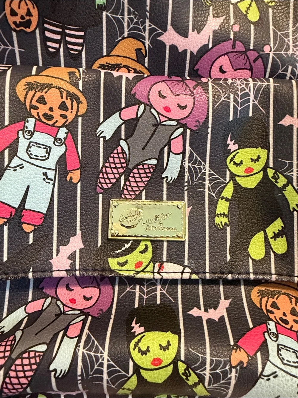 BETSEY JOHNSON Halloween Characters Purse Backpack Unique and Rare! So Cute!