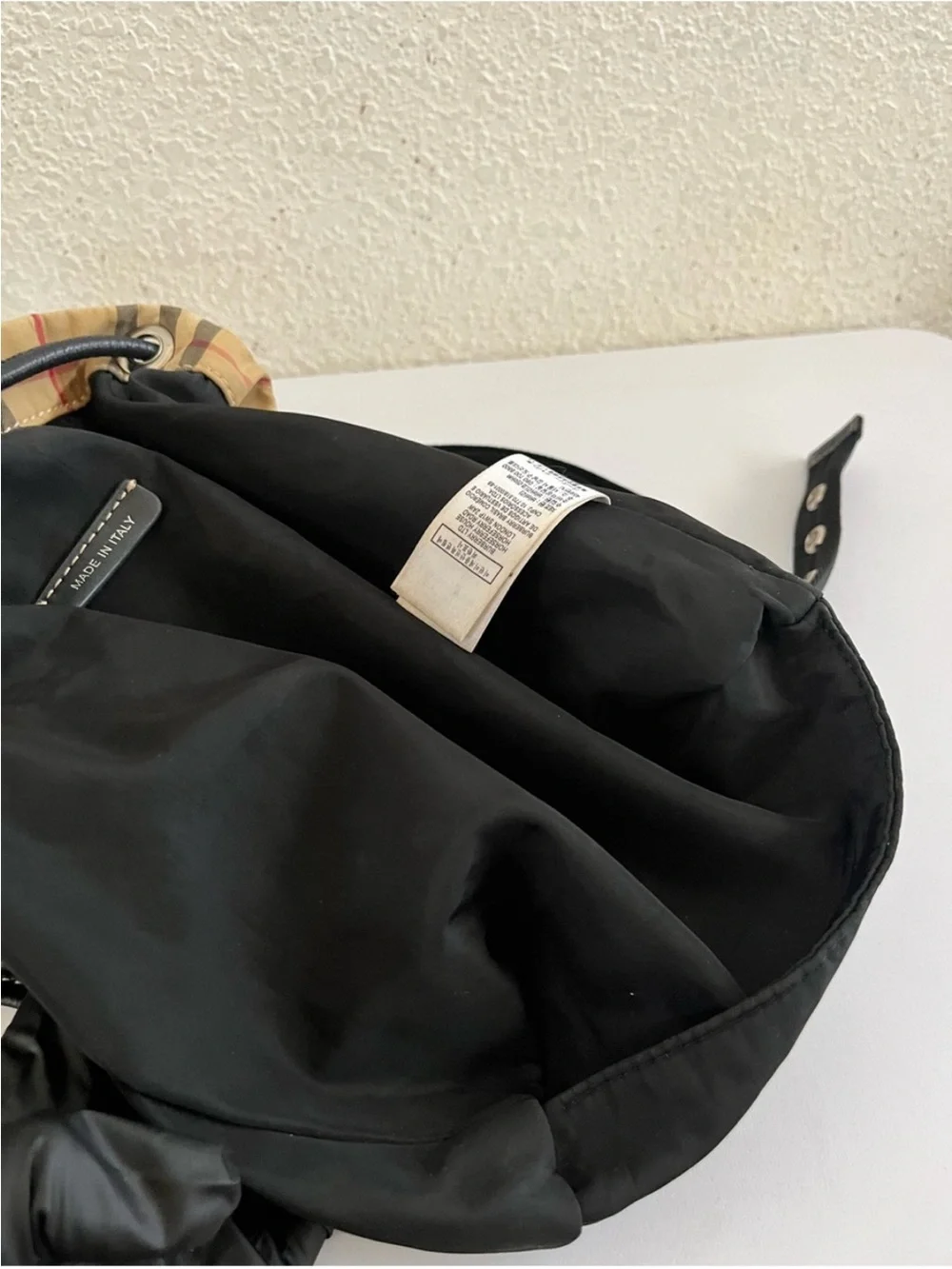 Burberry check nova backpack