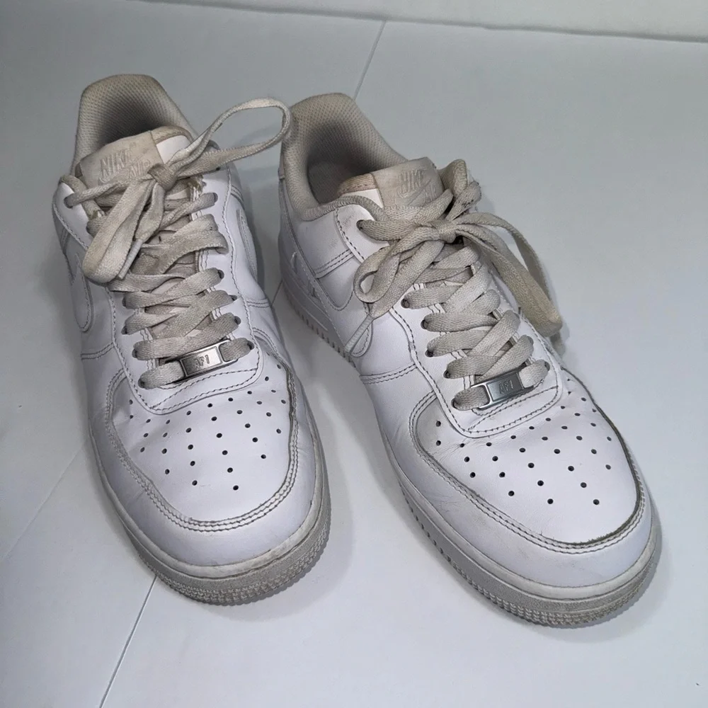 Nike White Womens Leather Sneakers