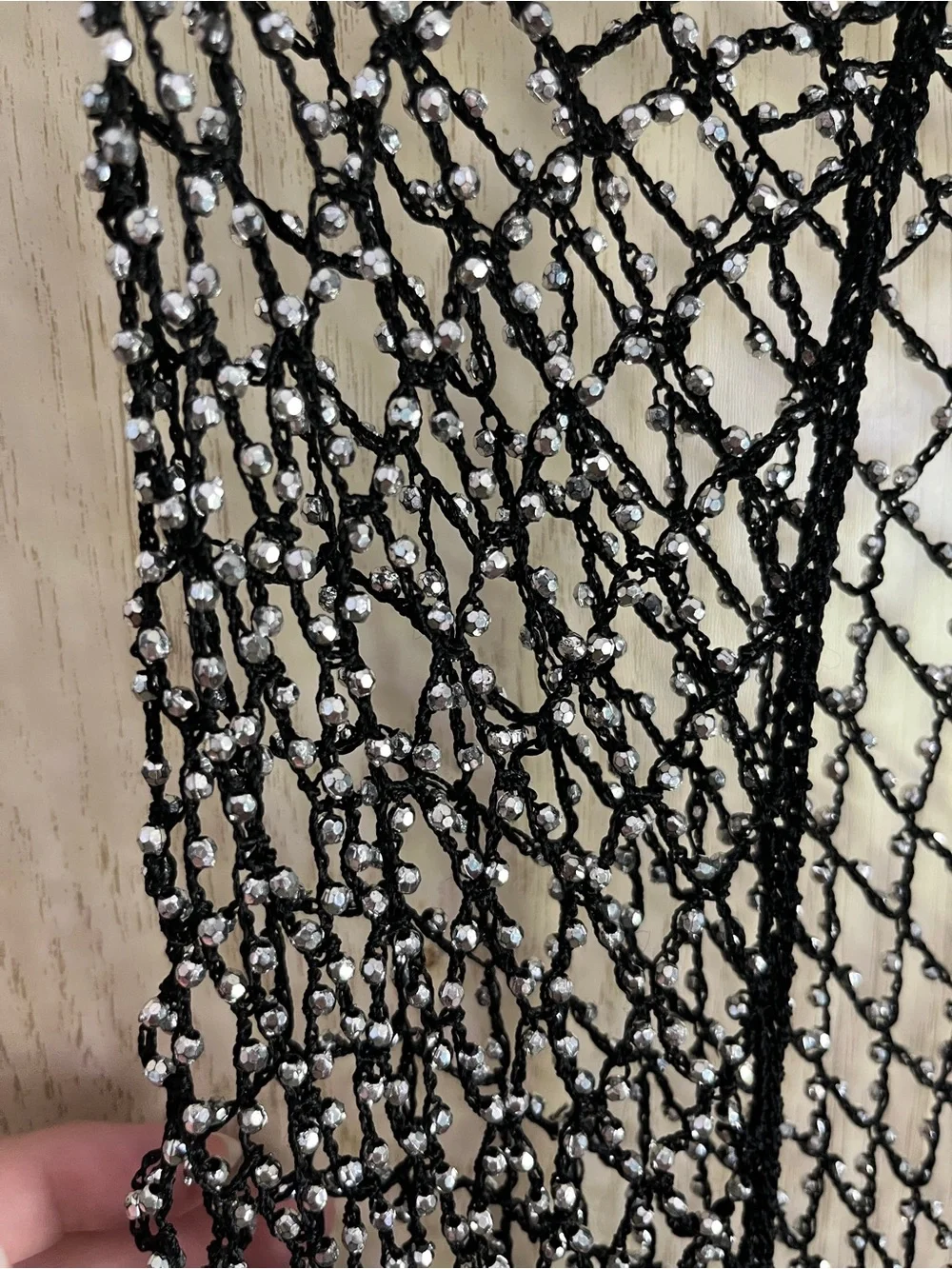 Source Unknown silver beaded