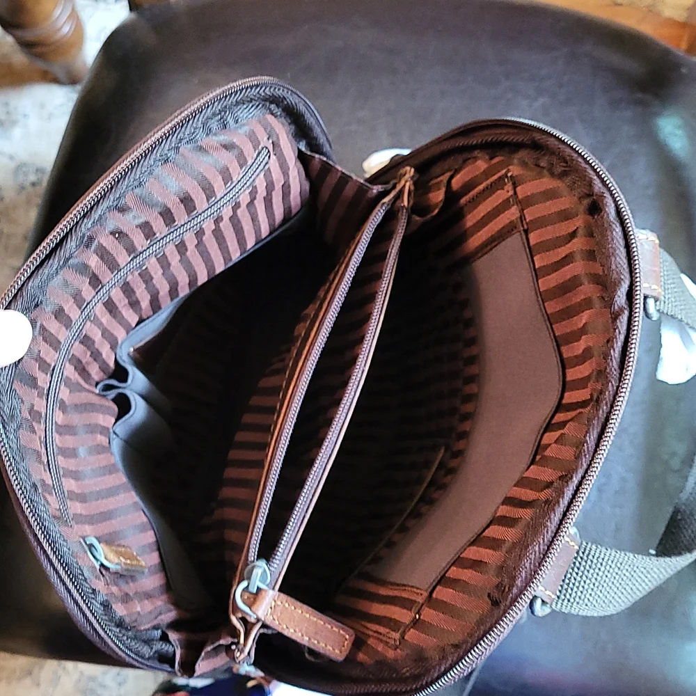 Jack Georges Voyager convertable backpack/crossbody bag,  buffalo leather Nwt