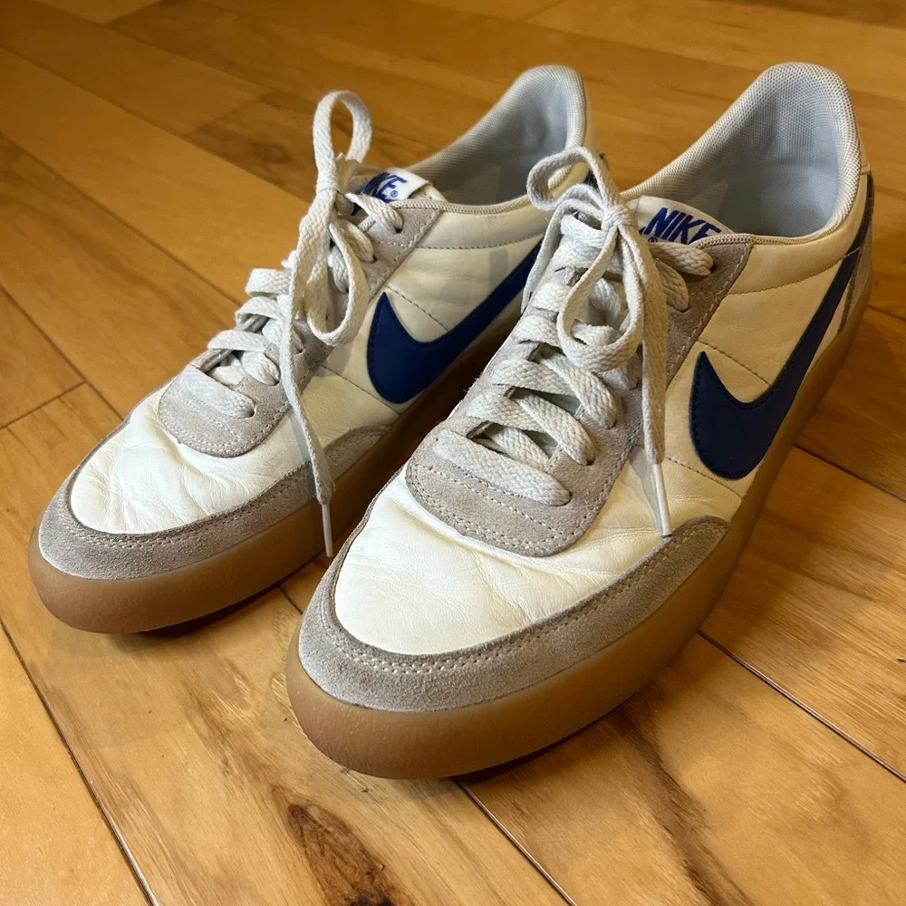 Nike Killshot 2 Leather Sail Hyper Men’s Blue Swoosh Casual Sneakers