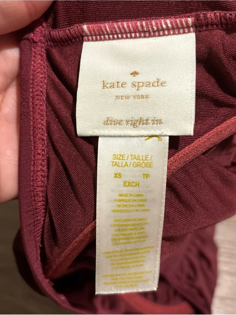 kate spade strapless scalloped