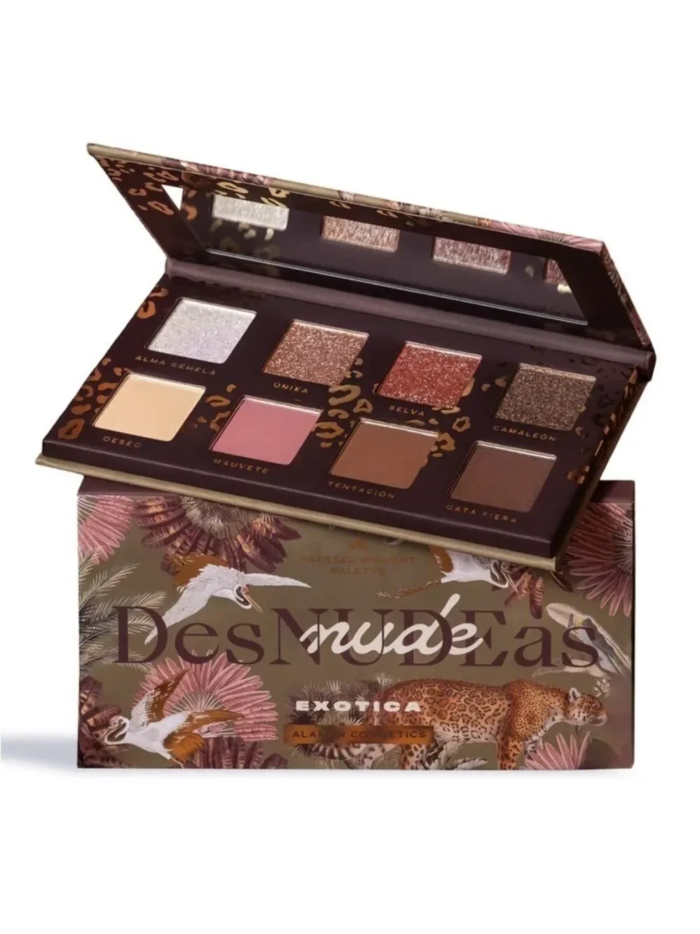 ALAMAR COSMETICS DesNudeAs Exotica Eyeshadow Pressed Pigment Palette 8 Shades