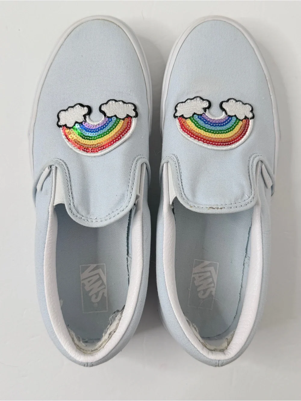 Vans blue canvas
