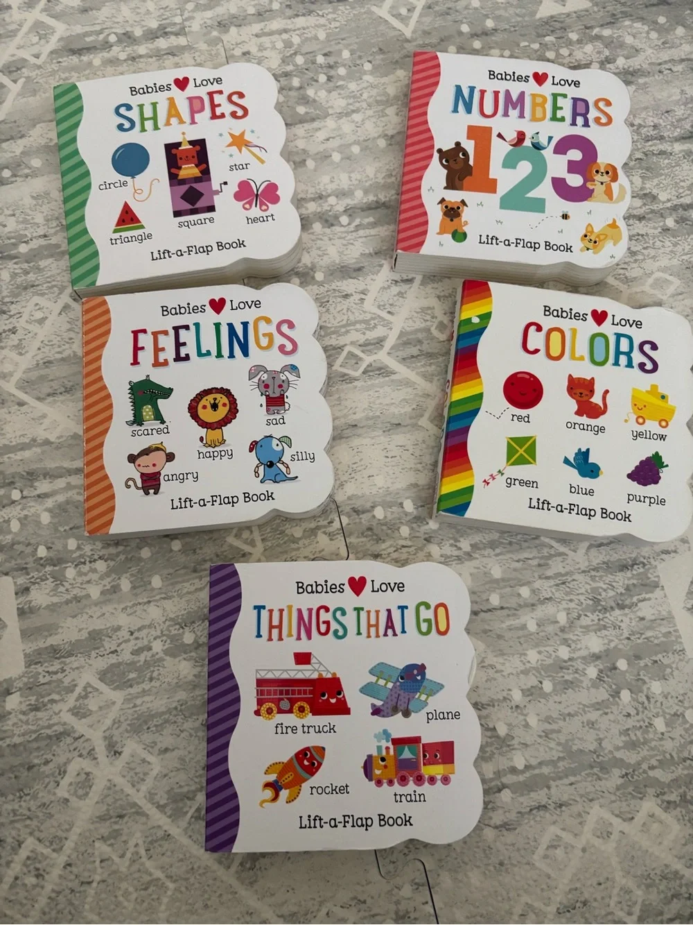 Set of 5 Baby Lift a Flap Books
