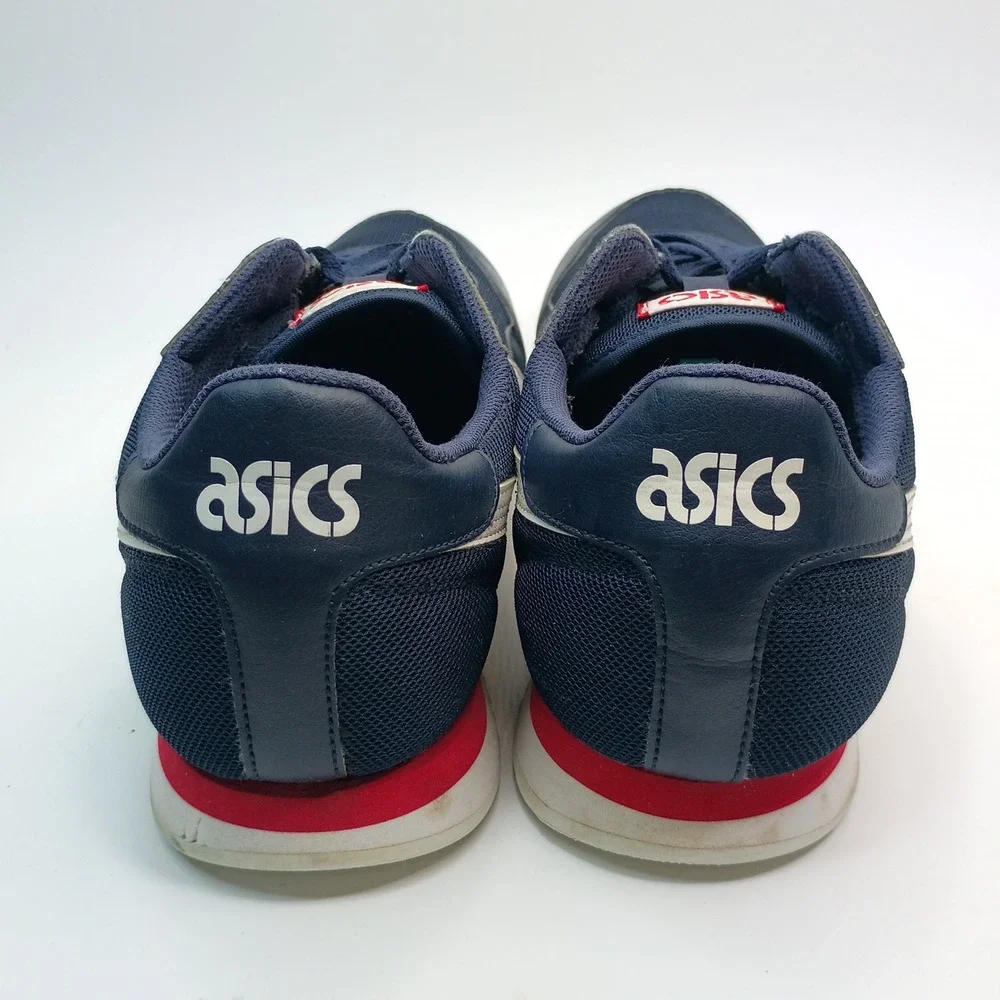 ASICS Tiger Sneakers Men Size 13 Navy Blue Midnight Synthetic Leather Mesh