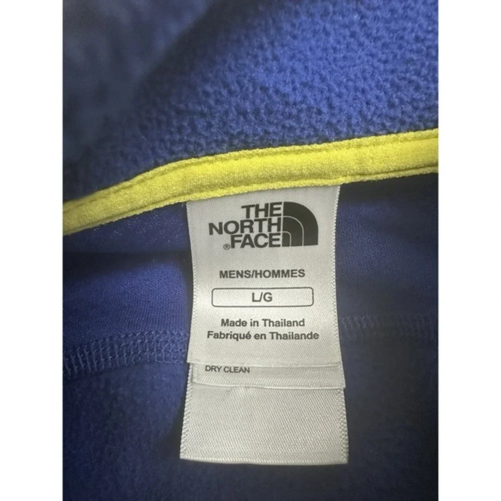 THE NORTH FACE‎ Blue Fleece Vaporwick Quarter Zip Athletic - Size Large
